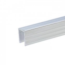 Алюминиевый профиль для заглушки разделительной стенки 9,5 мм 6240